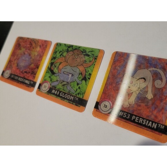 Pokemon Action Flipz 3D Lot of 3 Koffing/Weezing Oddish/Gloom Meowth/Persian - Picture 4 of 6